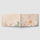  Schattige vos bloemen baby meisje doop Gastenboek (Volledig)