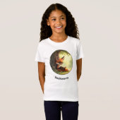Schattige vos die een boek leest, boekenwurm - op  t-shirt (Voorkant volledig)