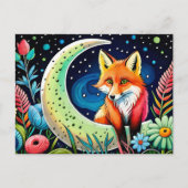 Schattige vos dierenvrienden briefkaart (Voorkant)