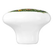 Schattige vos dierenvrienden keramische knop (Zijkant)
