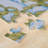 schattige vos- en konijnen die sneeuwscindernieren legpuzzel (Zijkant)