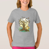 Schattige vos en uil t-shirt (Voorkant)