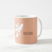 Schattige Vos Fee Roze Vleugels Koffiemok (Voorkant rechts)