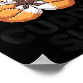 Schattige Vos Knuffel Koppel Dit Is Mijn Knuffel Poster (Hoek)