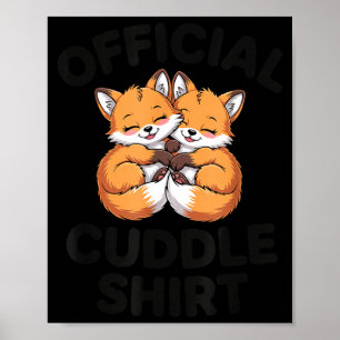 Schattige Vos Knuffel Koppel Dit Is Mijn Knuffel Poster