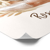 Schattige Vos Leest Boeken Kraamkamer Bosdier  Poster (Hoek)