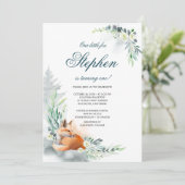 Schattige Vos | Lentebos Voorjaars Zomer Verjaarda Kaart (Staand voorkant)