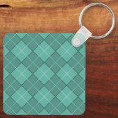 Schattige Vos met Bloemen Gepersonaliseerde Naam Sleutelhanger (Achterkant)