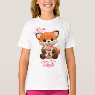 Schattige Vos Moeder Je Bent De Beste Cute Moederd T-shirt