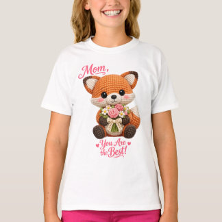 Schattige Vos Moeder Je Bent De Beste Cute Moederd T-shirt