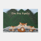 Schattige Vosjesfamilie Deurmat (Voorkant)