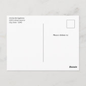 Schattige vosjong in een rode sjaal briefkaart (Achterkant)