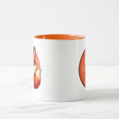 Schattige vosliefhebbers voegen monogram toe mok (Midden)