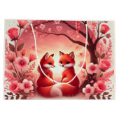 Schattige Vossen Groot Cadeauzakje (Achterkant)