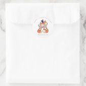 schattige vossen valentijnsdag monogram Sticker (Tas)