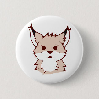 schattige vossenbadge ronde button 5,7 cm