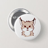 schattige vossenbadge ronde button 5,7 cm (Voorkant /achterkant)