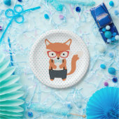 Schattige vossenbos dieren feest bord (Feest)