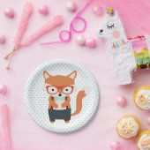 Schattige vossenbos dieren feest bord (Feest)