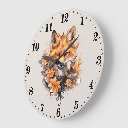 schattige vossenliefhebbers tekst toevoegen grote klok (Hoek)