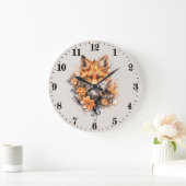 schattige vossenliefhebbers tekst toevoegen grote klok (Huis)