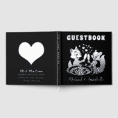 Schattige vossenpaar | Las Vegas Wedding Silver Gastenboek (Volledig)