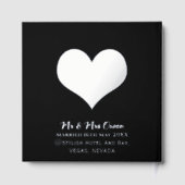 Schattige vossenpaar | Las Vegas Wedding Silver Gastenboek (Achterkant)