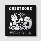 Schattige vossenpaar | Las Vegas Wedding Silver Gastenboek (Voorkant)