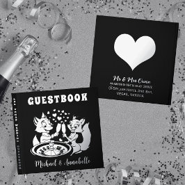 Schattige vossenpaar | Las Vegas Wedding Silver Gastenboek