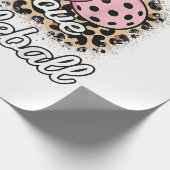 Schattige vrede liefde Pickleball Speler Grappige Cadeaupapier (Hoek)