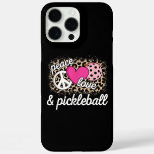 Schattige vrede liefde Pickleball Speler Grappige iPhone 16 Pro Max Hoesje