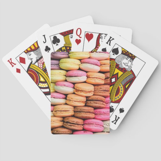 Schattige Vreemde Macarons Pokerkaarten (Achterkant)