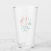 Schattige 'Vreugde aan de Wereld' Kerst Glas (Achterkant)