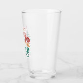 Schattige 'Vreugde aan de Wereld' Kerst Glas (Links)