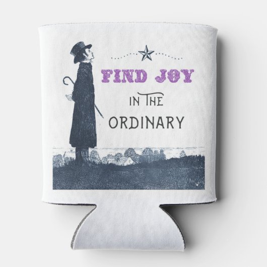 Schattige Vreugde vinden in het Gewone Blikjeskoeler (Achterkant)