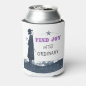 Schattige Vreugde vinden in het Gewone Blikjeskoeler (Blikje Achterkant)