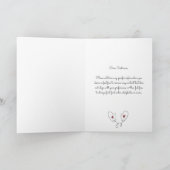 Schattige Vriendin of vriendje Naam Vrolijk Kerstf Feestdagen Kaart (Binnen)