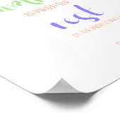 schattige vriendschap citeert pastelkleuren poster (Hoek)