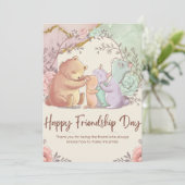 Schattige Vriendschapsdag Kaart - Schattigee Water (Staand voorkant)