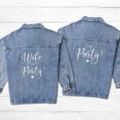 Schattige vrijgezellenfeest denim jacket