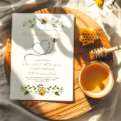 Schattige vrijgezellenfeest van het bijenhart kaart