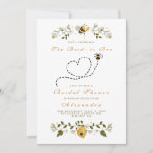 Schattige vrijgezellenfeest van het bijenhart kaart (Voorkant)