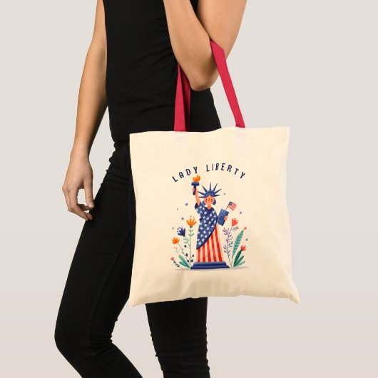 Schattige Vrijheidsbeeld NYC Tote Bag (Voorkant (product))