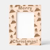 Schattige vrolijk kerstboompatroon gegraveerde lijstjes (Voorkant)