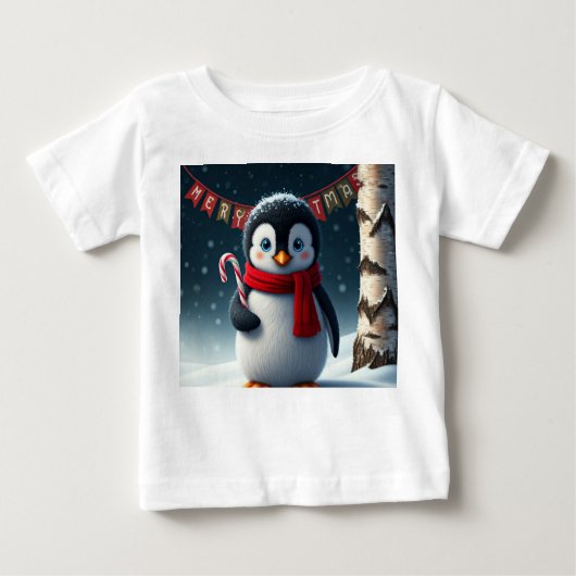 "Schattige Vrolijk Kerstfeest Baby T-shirt – Schat (Voorkant)