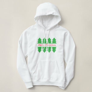 Schattige Vrolijk Kerstfeest Eenvoudig Boom Ontwer Hoodie