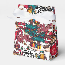 Schattige vrolijk kerstfeest – feestelijk bedankdoosjes