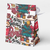 Schattige vrolijk kerstfeest – feestelijk bedankdoosjes (Achterkant)