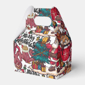 Schattige vrolijk kerstfeest – feestelijk bedankdoosjes (Achterkant)