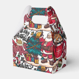 Schattige vrolijk kerstfeest – feestelijk bedankdoosjes